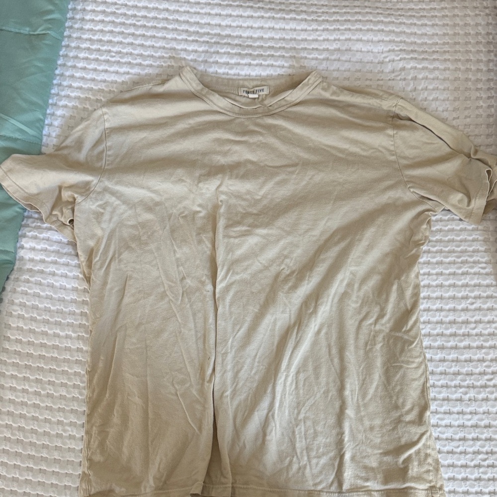 Classic Beige Short Sleeve Men's Tee